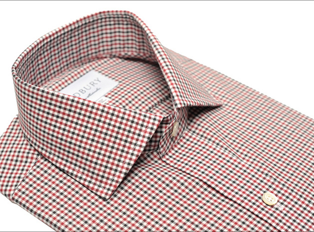 The Red and Black Townsend Tattersall collar