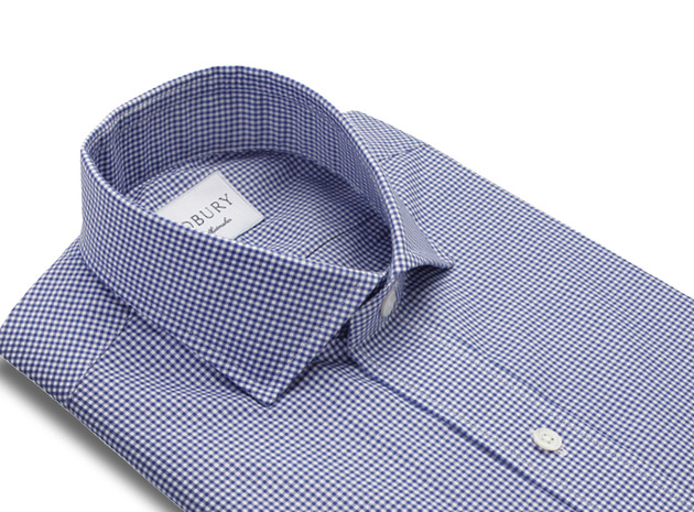 The Navy Cross Gingham collar
