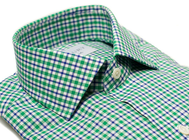 The Blue and Green Thompson Tattersall collar