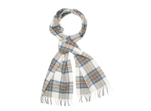 The Stewart Tartan Lambswool Scarf collar